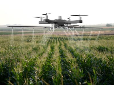 Crop spraying with Drone